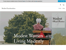 Tablet Screenshot of modesthandmaidens.com